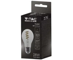 V-tac 4W LED filamentinė lemputė, E27, A60, 3000K