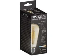 V-tac 4W LED filamentinė lemputė, E27, ST64, gintaro sp., 2200K