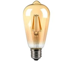 V-tac 4W LED filamentinė lemputė, E27, ST64, gintaro sp., 2200K