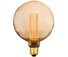 V-tac 4W LED filamentinė lemputė, G125, E27, gintaro sp., 1800K