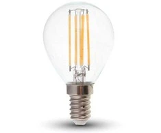 V-tac 4W LED filamentinė lemputė, E14, P45, 3000K