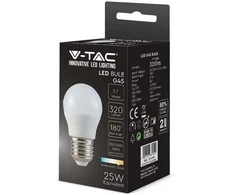 V-tac 4W LED filamentinė lemputė, E27, G45, 3000K