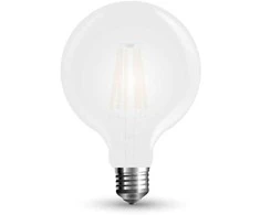 7W LED COG lemputė V-TAC E27, G95, matiniu paviršiumi (Šviesos spalva: 6400K šaltai balta)