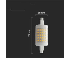 V-tac 7W LED lemputė, R7S, 6500K