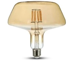 V-tac 8W LED filamentinė lemputė, E27, T180, gintaro sp., 1800K