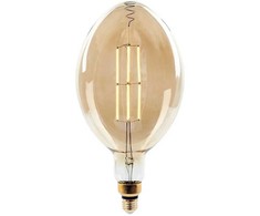 8W LED filamentinė, lemputė V-TAC E27, BF180, pritemdoma, 2000K (šiltai balta)