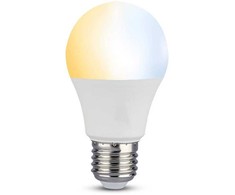9Wx2vnt/pakuotėje LED lemputės V-TAC, A60, E27, keičiančios spalvas 3 in 1, (4000K) natūraliai balta