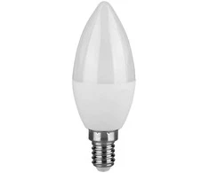 V-tac 6,5W LED lemputė, E14, žvakės formos, 3000K, 180°, CREE LED chip