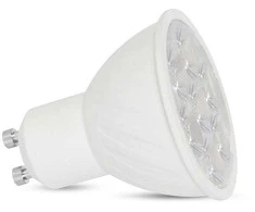 6W LED lemputė, GU10, 3000K, 10°