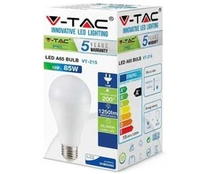 15W LED lemputė V-TAC, A65, E27, termoplastinė, (3000K) šiltai balta. SAMSUNG LED chip