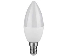 5,5W LED lemputė, žvakės formos, E14, 3000K, SAMSUNG LED chip, dimeriuojama