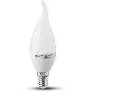 5.5W LED lemputė V-TAC, E14, žvakės liepsnos formos, 3000K (šiltai balta) , SAMSUNG LED chip