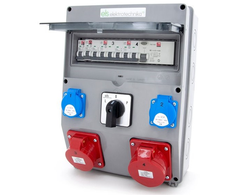 Els Elektrotechnika 12NO22C11C11CFLP Konstrukciniai skirstomieji įrenginiai 32A/5 + 16A/5 + 2*GS 230V + apsaugos + diferencialas + L-0-P grandinės pertraukiklis, 12NO22C11C11CFLP