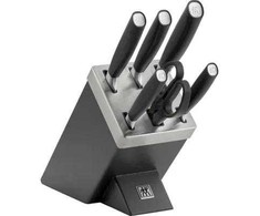 5 peilių rinkinys savaime galandančiame bloke ZWILLING All*Star 33780-500-0 - sidabrinis
