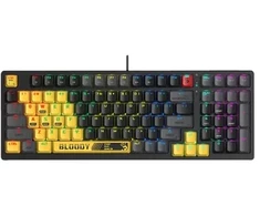 Klaviatūra A4Tech Bloody S98 USB Sports Lime (BLMS Raudona Plus jungikliai)