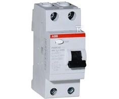 ABB Srovės nuotėkio relė FH202, 25A, 6kA, 30mA AC, 2P