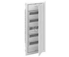 ABB UK600 4x12 48M IP30 63A įleidžiamas modulinis paskirstymo skydas, II klasė, plieninės durys, N+PE varžtai. UK648E3 2CPX077843R9999