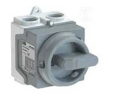ABB Jungiklis korpuse 3P 400V AC22 20A korpuse IP67 plastikinė rankenėlė pilka ONE20M3G 1SCA135535R1001
