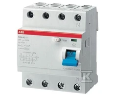 ABB LIKUTINĖS SROVĖS PERTRAUKIS 4P, A, 40A, 30