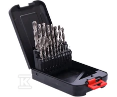 Grąžtas Abraboro 19 grąžtų DO MET HSS-GS DIN 338 1-10MM