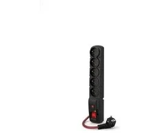 ACAR F5 POWER Juodas 5 x tinklo lizdas 230 V 10 m