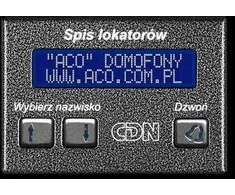 Elektroninis gyventojų katalogas ACO CDN-230E GR, grafitas