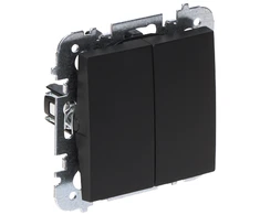 DVIGUBAS APŠVIESTAS JUNGIKLIS SANTRA/4111-19/EPN 250 V 10 A Elektro-Plast