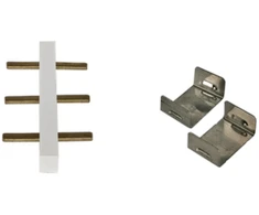Jungtis (greita jungtis), skirta 2, 3 kartų, kelių modulinių elektros lizdų (PZ016 ir PZ017) konstrukcijai ALANTEC