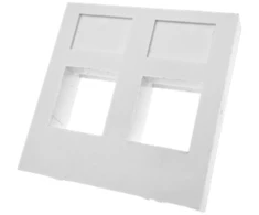 Adapteris 45x45 2xRJ45 (plokščias) ALANTEC