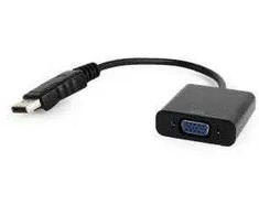 Adapteris GEMBIRD A-DPM-VGAF-02 (DisplayPort M - D-Sub (VGA) F; 0,15 m; juodos spalvos)