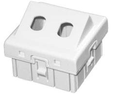 Dvigubas adapteris 2xST 45x45 kampinis ALANTEC