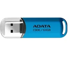 ADATA AC906-64G-RWB USB atmintinė 64 GB USB Type-A 2.0 Mėlyna, permatoma