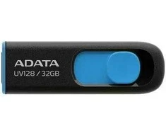 Adata Pendrive UV128 32GB USB 3.2 Gen1 juoda - mėlyna