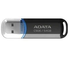 Adata USB atmintinė C906 64GB USB2.0, juoda