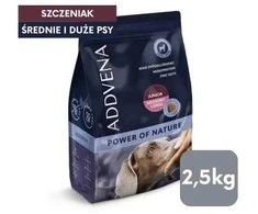 Šunų maistas - ADDVENA Power of Nature Junior Medium/Large ėriena 2.5kg