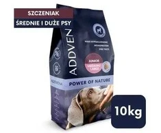Šunų maistas - ADDVENA Power of Nature Junior Medium/Large ėriena 10kg