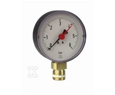 Afriso Šildymo gabaritas RF 63 AX Ø = 80mm 0- 4bar 1 / 2 "Kl. 2.5 - 63562