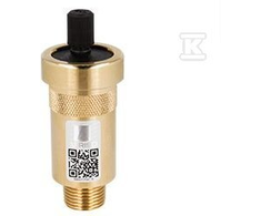 Afriso Automatinė vertikali ventiliacija PrimoVent G3 / 8 "su Aquastop, be lydinio vožtuvo