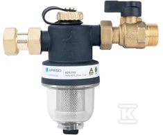 Afriso Kompaktiškas magnetinės taršos separatorius ADS 110, universalus G3 / 4 ", Kvs 5.2 m3 / h, su vožtuvu