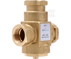 Afriso Vožtuvo temperatūra ATV 333, DN25, Rp1, kvs 9, 45 ° C