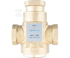 Afriso ATV 334 temperatūros vožtuvas, DN25, Rp1 ", kvs 9, 50 ° C