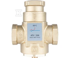 Afriso TEM. VOŽTUVAS ATV 336,DN25,RP1",KVS9,60 C
