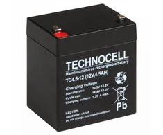 AGM TECHNOCELL serijos TC 12V 4,5Ah akumuliatorius