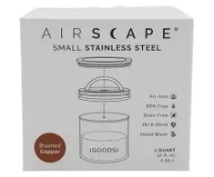 Virdulys Airscape? Nerūdijantis plienas-Aromabeh?lter klein, kupfer geb?rstet