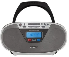 Aiwa BBTU-400SL portable stereo system Analog &amp; digital 6 W FM Sidabrinis MP3 playback