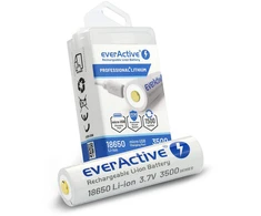 everActive USB įkraunamas 18650 3,7V 3500mAh akumuliatorius su PCM