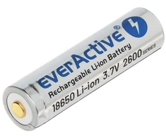 everActive USB įkraunamas 18650 3,7V 2600mAh akumuliatorius su PCM