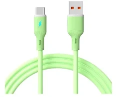 AKYGA Cable USB AK-USB-64 USB A m / USB type C m ver. 2.0 18W 1m Žalias Silicone