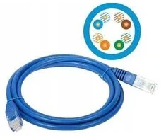 Alantec KKU5NIE1 jungiamasis laidas CAT.5E 1M, mėlynas