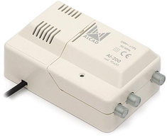 Alcad AI-200 VHF-UHF 1in/2out plačiajuostis stiprintuvas